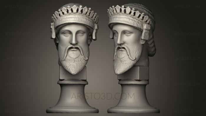 Busts and heads antique and historical (BUSTA_0078) 3D model for CNC machine
